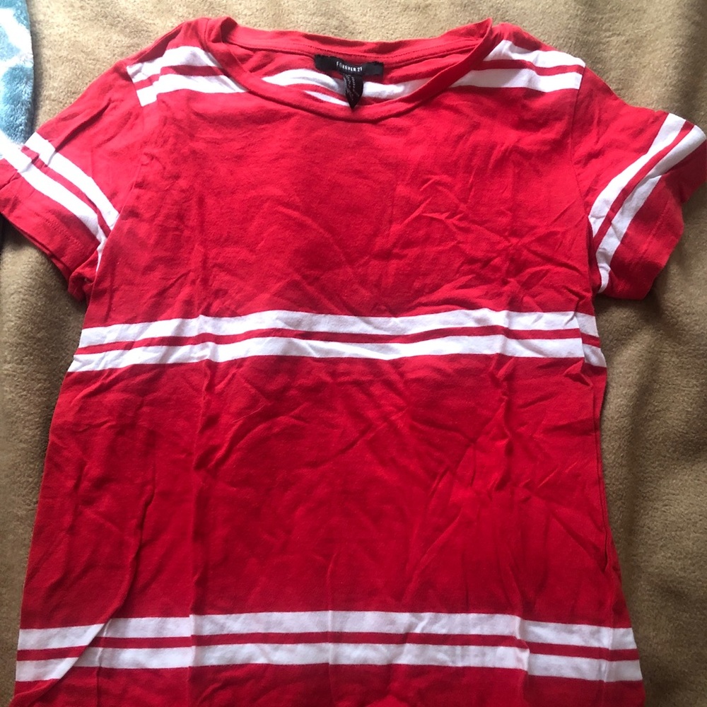 Red/white striped t shirt